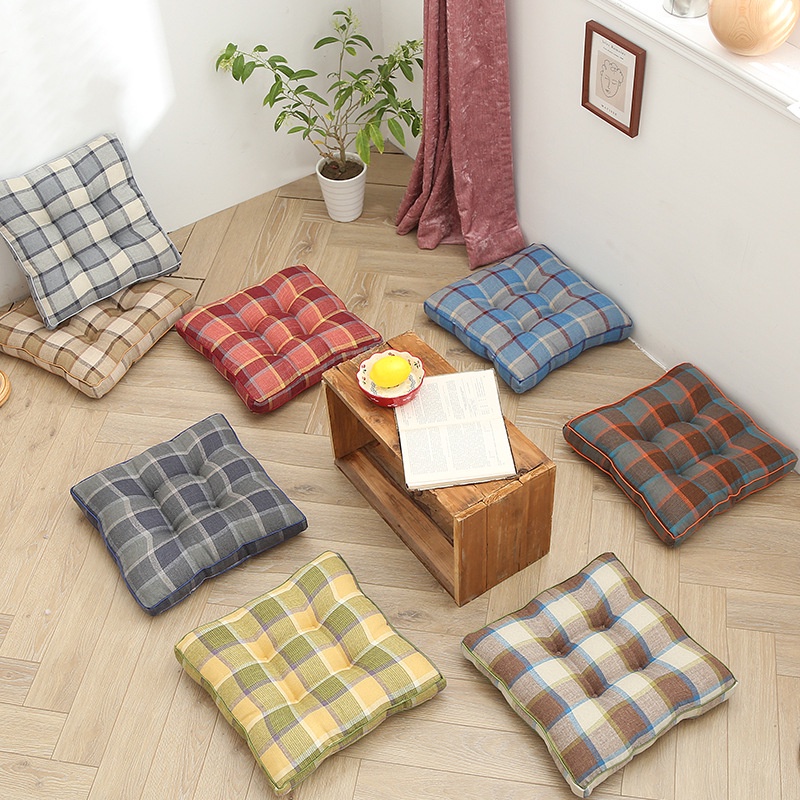 Gối Đệm Bằng Cotton Lanh Hình Vuông Mềm Mại Đa Năng