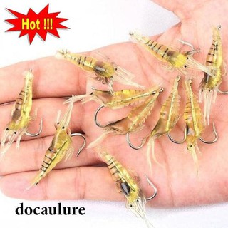 Bộ 5 mồi câu cá giả hình tôm có kèm lưỡi câu siêu nhậy
