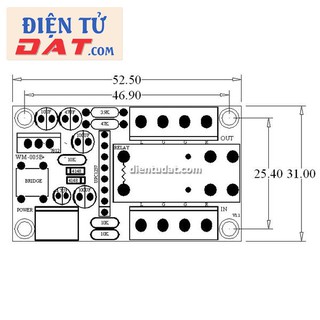 KIT DIY Mạch Trễ Bảo Vệ Loa 200W - UPC1237 - Tự Ráp