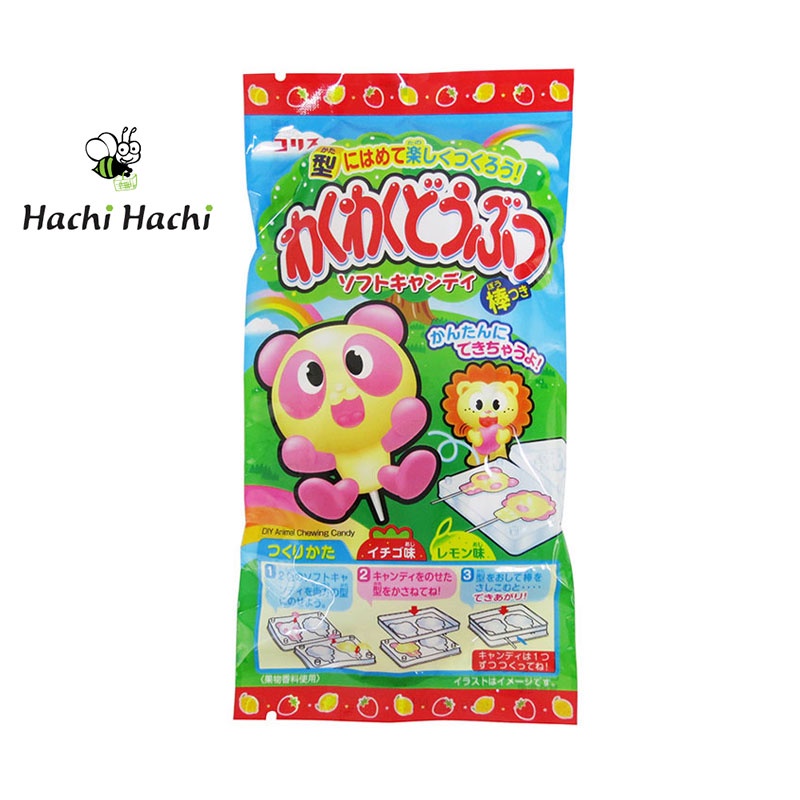 Popin cookin làm kẹo mềm hình thú (vị dâu &amp; chanh) - Hachi Hachi Japan Shop