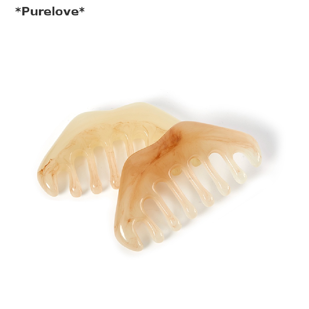 1 Lược Guasha Mát Xa Da Đầu Bằng Nhựa Resin Chất Lượng Cao