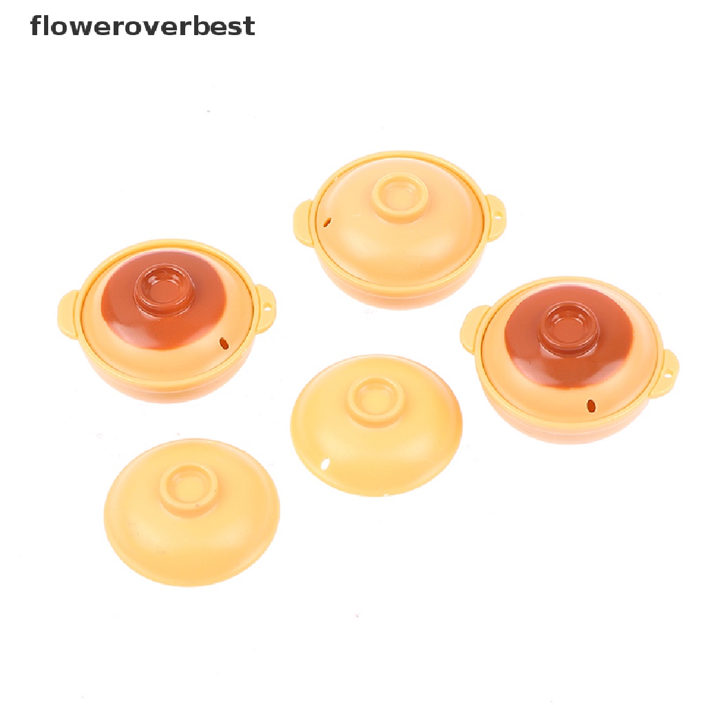 Bộ 2 nồi mô hình cỡ nhỏ tỉ lệ 1/12 để trang trí nhà búp bê