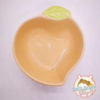 Chén quả đào bằng sứ cho hamster