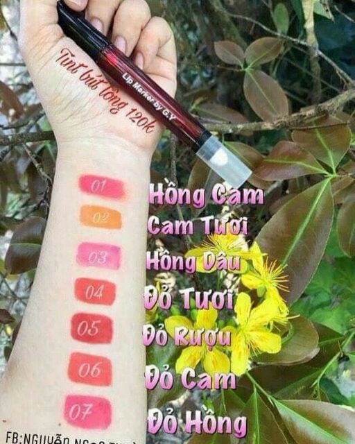 Son Tint bút lông Handmade Gy Trần💄💄💄