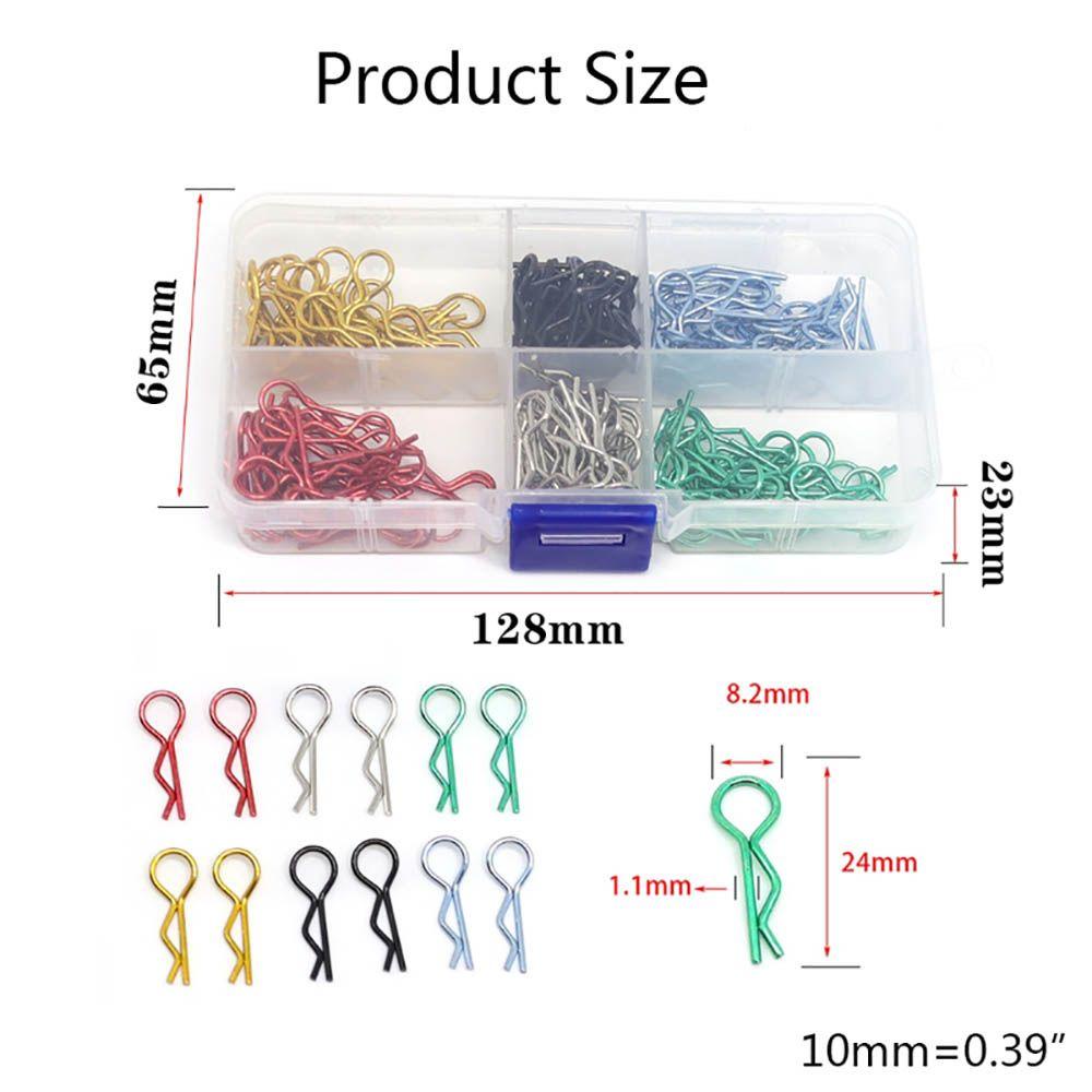 NIUYOU Set 180 Chốt Cố Định Vỏ Xe Ô Tô Điều Khiển Từ Xa Tỉ Lệ 1 / 10 1 / 12 Kèm Hộp Đựng