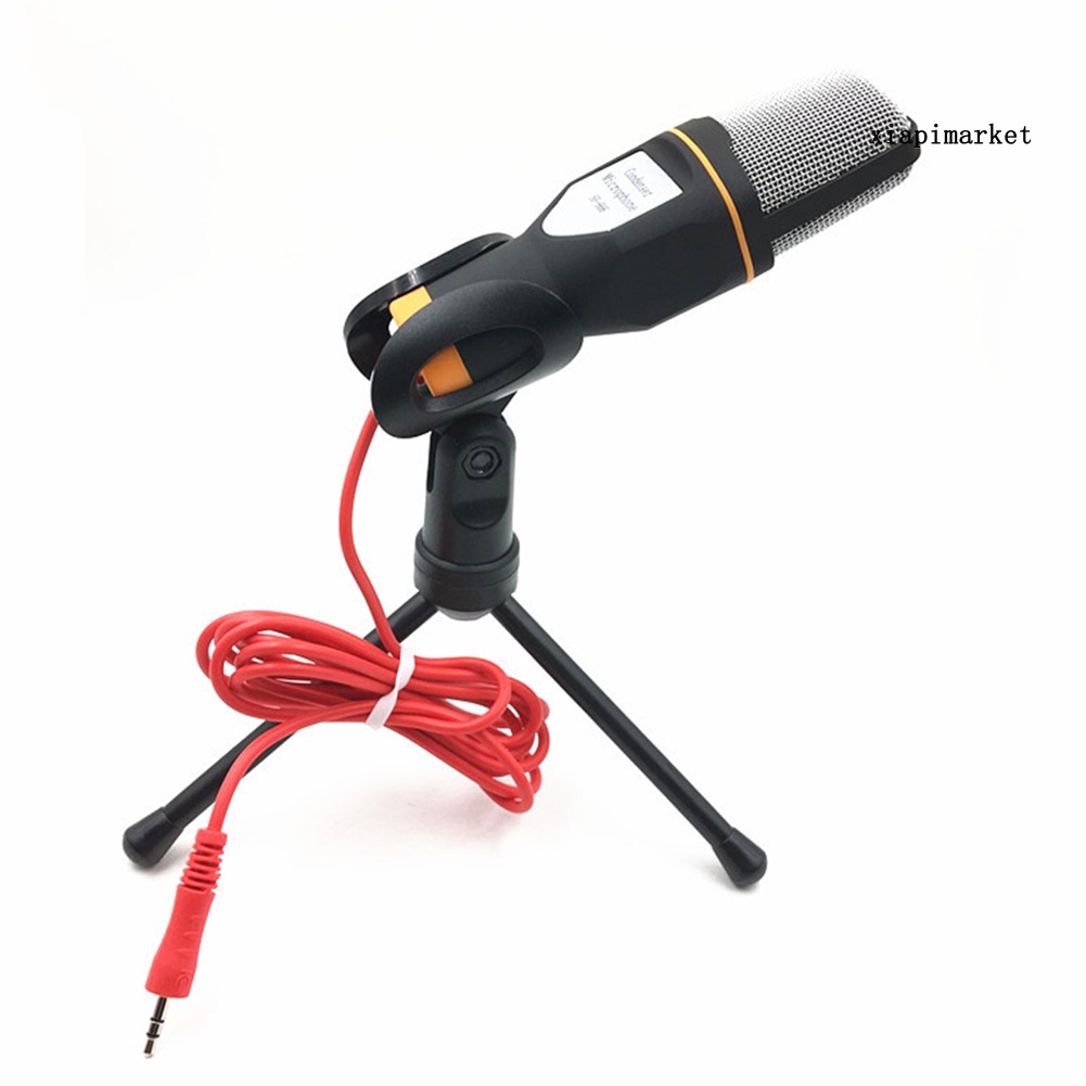 LOP_DC3.5mm Plug Computer Laptop Singing Condenser Microphone Omnidirectional Tripod