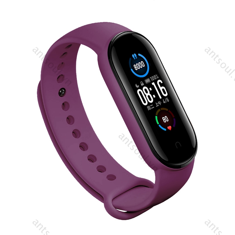 Dây Miband 6, dây Miband5 Dây Đeo Cao Su Thay Thế Cho Xiaomi Miband 5 Chất Lượng Cao mi smart band 6 Dây đeo silicon nhiều màu sắc tùy chọn thay thế cho Xiaomi Mi Band 5  Band5 strap