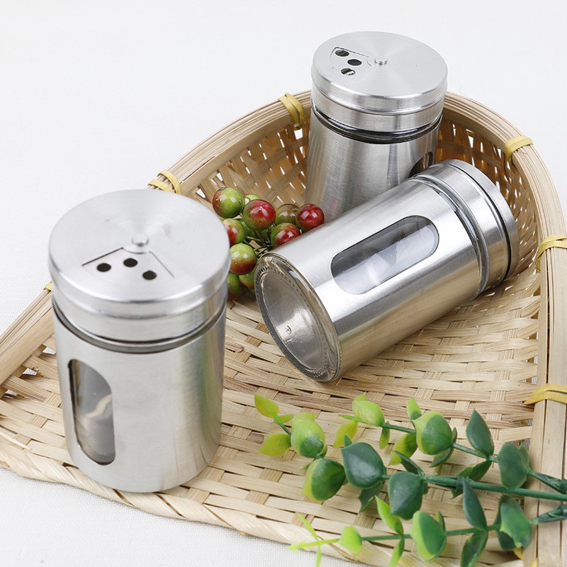 Lọ gia vị để hạt tiêu, muối inox 304 cao cấp
