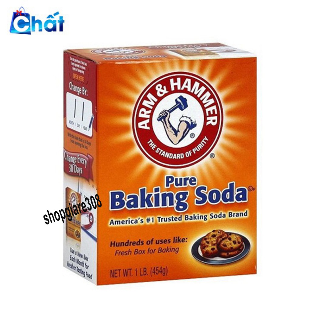 Bột Baking Soda đa công dụng khử mùi, diệt khuẩn, tẩy rửa, làm bánh, chăm sóc da 454g