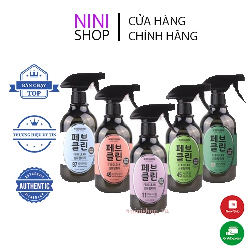 Nước hoa xịt thơm quần áo W.Dressroom Febclean  No.03, No.45, No.49, No.97 500ml - ninishop