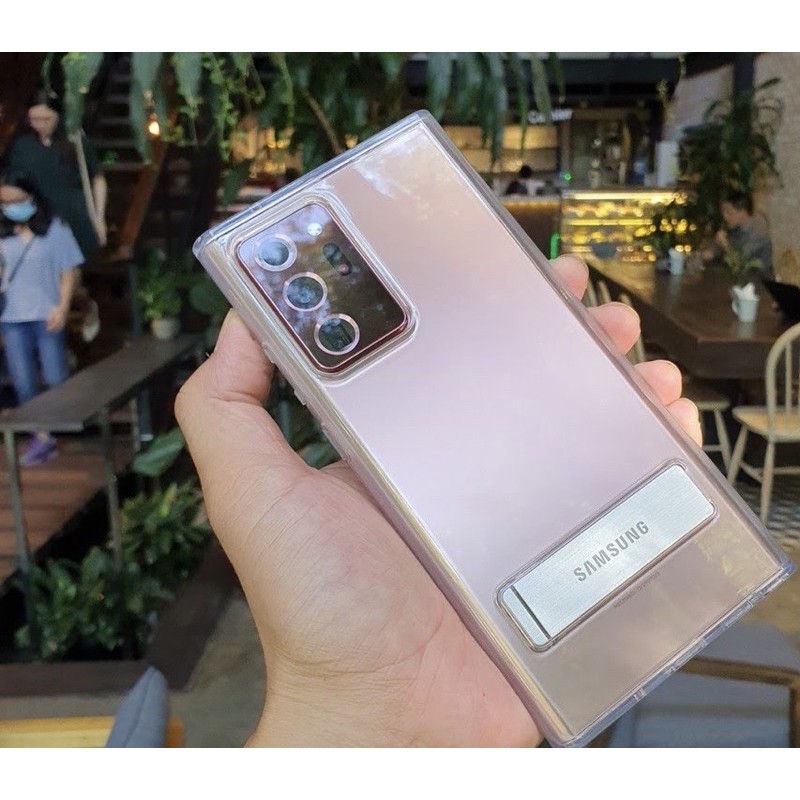 Ốp lưng Clear Standing Cover Samsung Note 20 Ultra/ Ultra 5G chính hãng