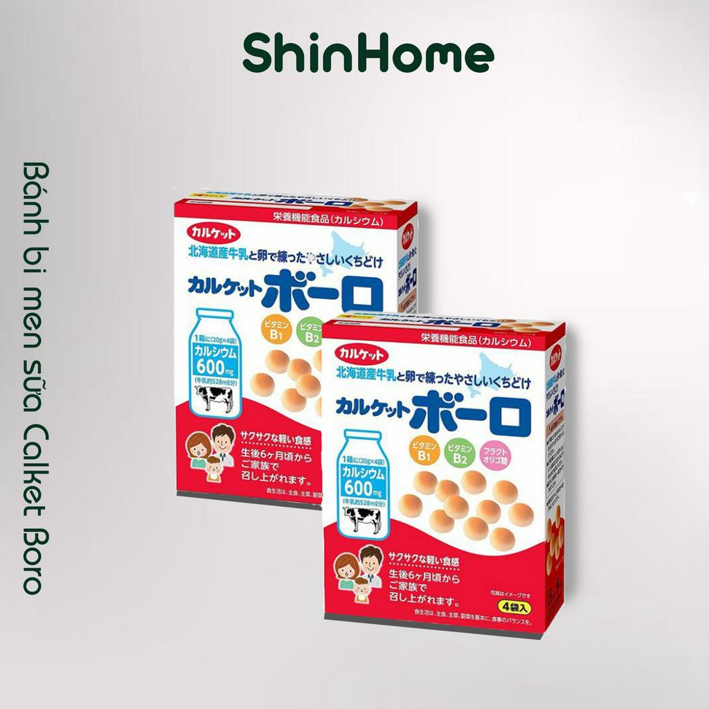Bánh bi men sữa cho bé ăn dặm Calket Boro Nhật Bản