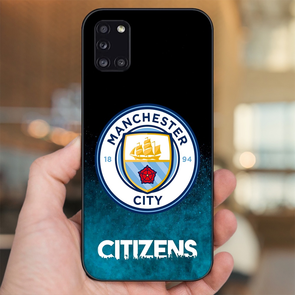 Ốp lưng Samsung A31 viền đen in hình Manchester City MC