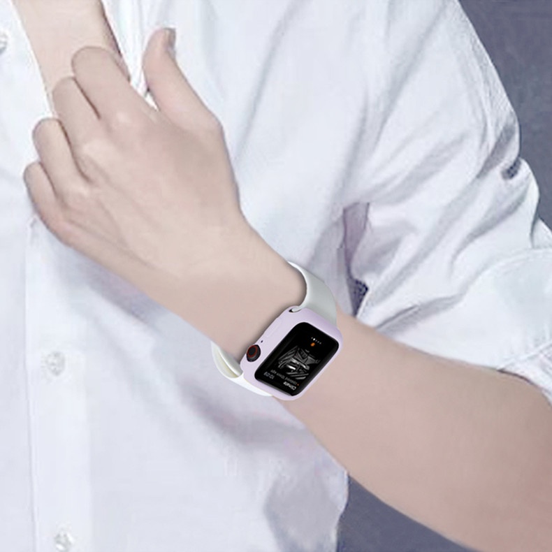 Ốp Bảo Vệ Bằng Silicon Mềm Chống Va Đập Cho iWatch 8 7 6 SE 5 4 3 45mm 44MM 40MM 41MM 42MM 38MM