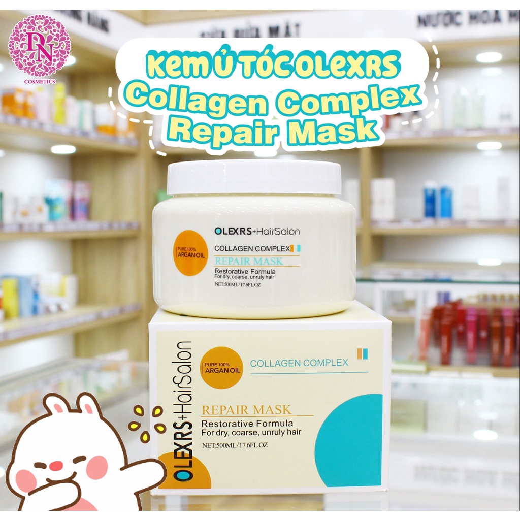 Kem ủ tóc Olexrs Argan Oil Collagen Complex Repair Mask 500ml