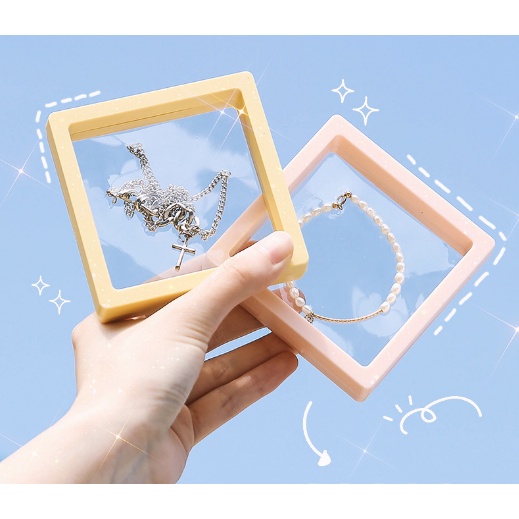Hộp nhựa PE trong suốt chống bụi đựng trang sức tiện dụng DIY - MyNa Mart