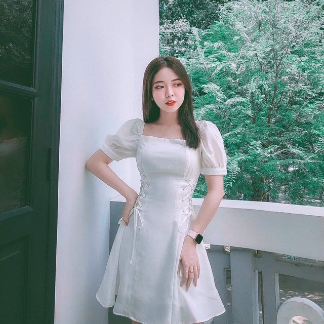 Đầm trắng xoè đan dây eo dự tiệc NA2 siêu xinh | BigBuy360 - bigbuy360.vn
