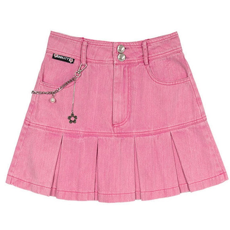 Chân váy jean IELGY lưng cao dáng ôm sành điệu cho nữ