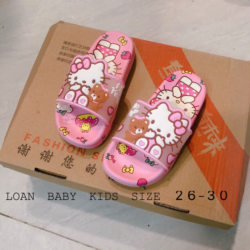 DÉP LÊ HELLO KITTY BÉ GÁI SIÊU MỀM ÊM SIZE 21-35