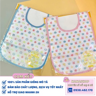 [Sỉ/Lẻ] Yếm ăn dặm cho bé bằng nhựa chống thấm Nhật Bản