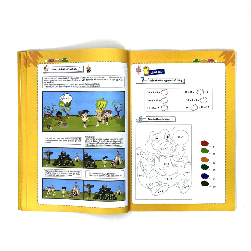 Sách - Combo 6 cuốn Pomath - toán tư duy dành cho trẻ em Tặng Thẻ Giáo Dục Sớm Trẻ Thông Minh