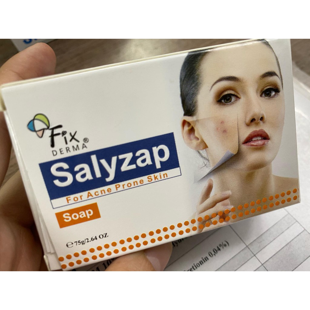 [Fixderma Chính Hãng] Xà Phòng Giúp Giảm Mụn, Giảm Thâm Mụn Fixderma Salyzap Soap - 75g