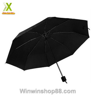 Dù xếp trơn màu đen - Winz.vn