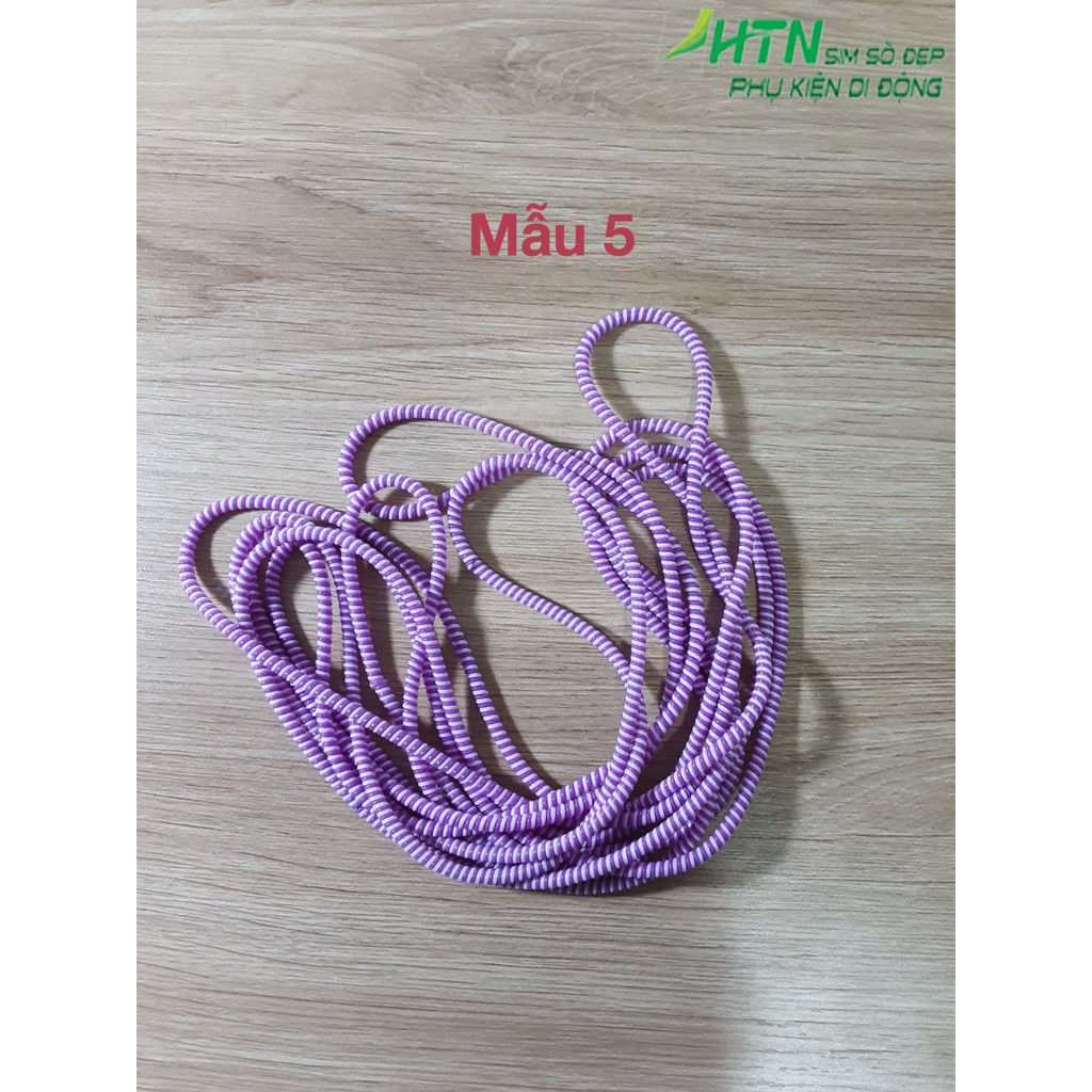 Dây quấn tai nghe/ cáp sạc chống đứt, chống rối nhiều màu cute