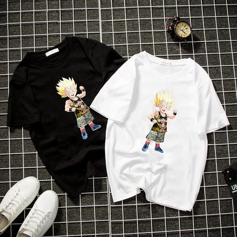 Áo thun unisex form rộng goku cá tính vải dày mịn 2019T1749