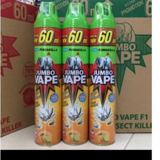 Bình xịt muỗi Jumbo hương Cam Chanh 600ml tặng 60ml