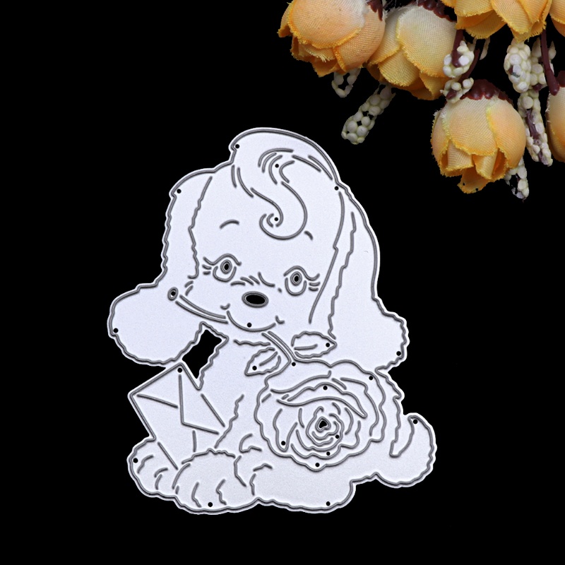 Khuôn Cắt Giấy Kim Loại Hình Chú Chó Đáng Yêu