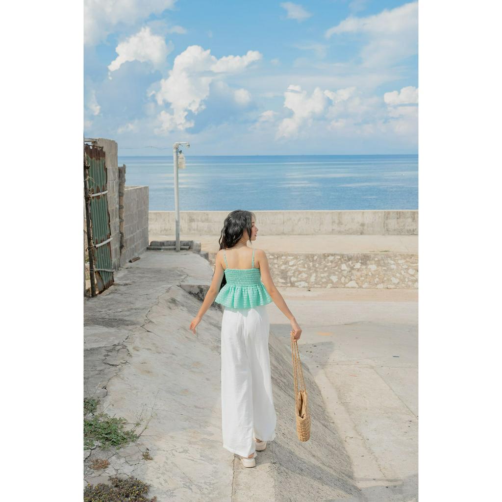 OLV - Áo Licia Top in Blue