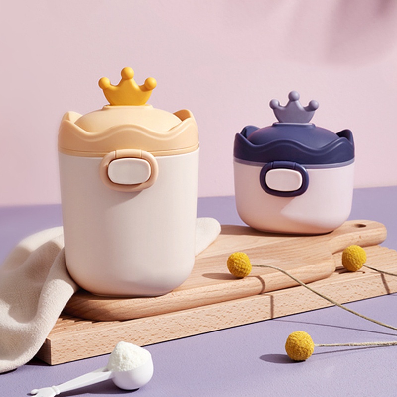 Hộp Đựng Thức Ăn Vặt / Sữa Bột Em Bé Không Chứa BPA In Hoạt Hình Dễ Thương