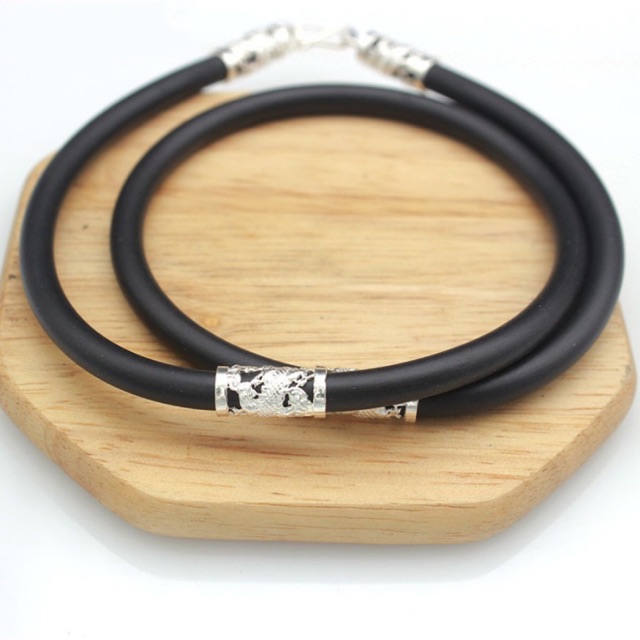 ✅ GIÁ BÁN SỈ ✅ Bạc chuẩn: Dây cao su bọc bạc hình rồng - Hàng chuẩn - đẹp