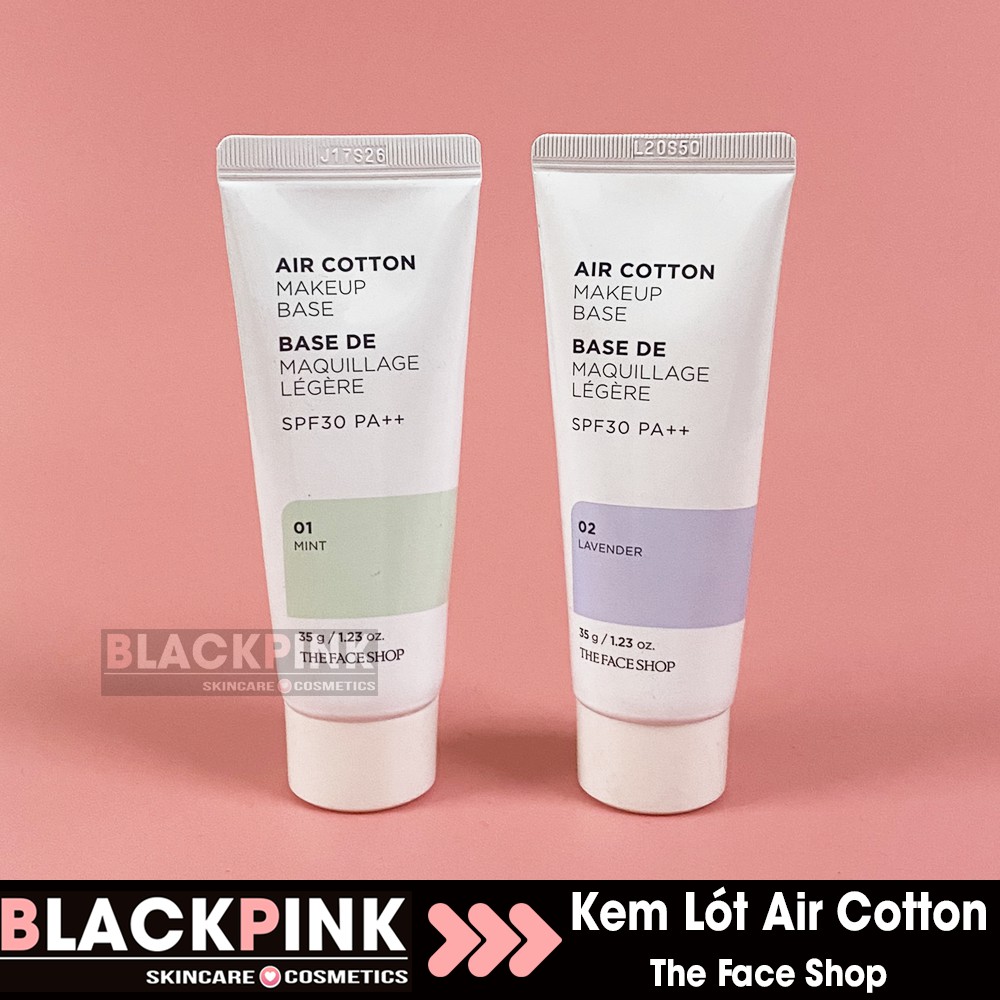 Kem Lót The Face Shop Air Cotton Make Up Base SPF30 PA++ Kiềm Dầu Và Hiệu Chỉnh Tông Da
