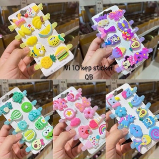 Kẹp tóc hoạ tiết cute cho bé gái