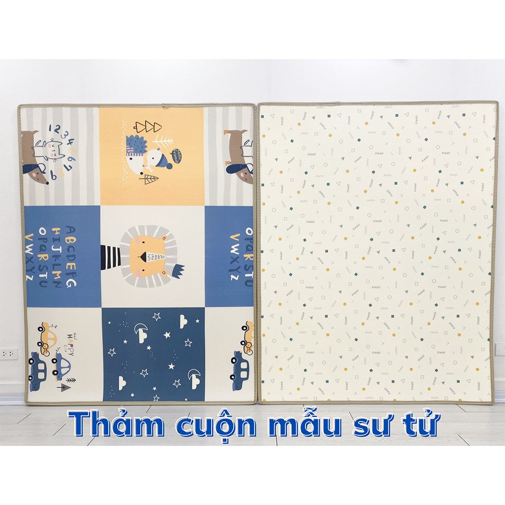 [Haobaby shop] Thảm Chơi cho bé Umoo xốp XPE - Dày 1,5cm, Cuộn Tròn, Không Mùi, Không Thấm Nước