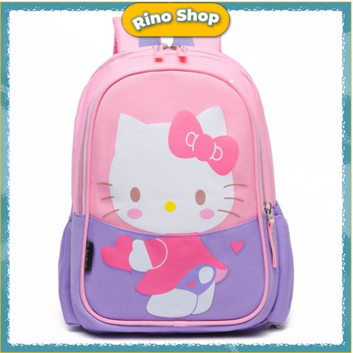 Balo Siêu Nhẹ Hình Mèo Kitty Xinh Xắn Cho Bé Gái
