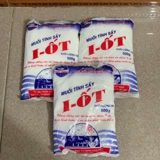 Muối tinh sấy i-ốt 500g