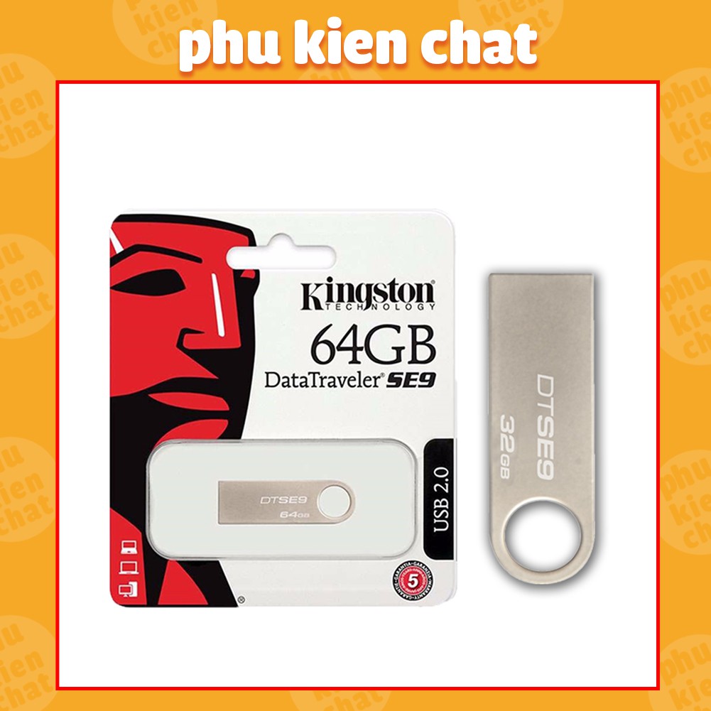 USB Kingston 4GB/8GB/16GB/32GB/64GB - Chống Nước Vỏ Kim Loại - Bảo Hành 12 Tháng