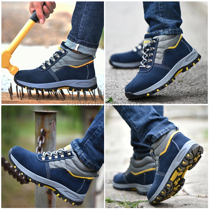 Giày Bốt Bảo Hộ Lao Động Chống Va Đập Chống Nước Trọng Lượng Nhẹ Size 36-48 Cho Nam Và Nữ