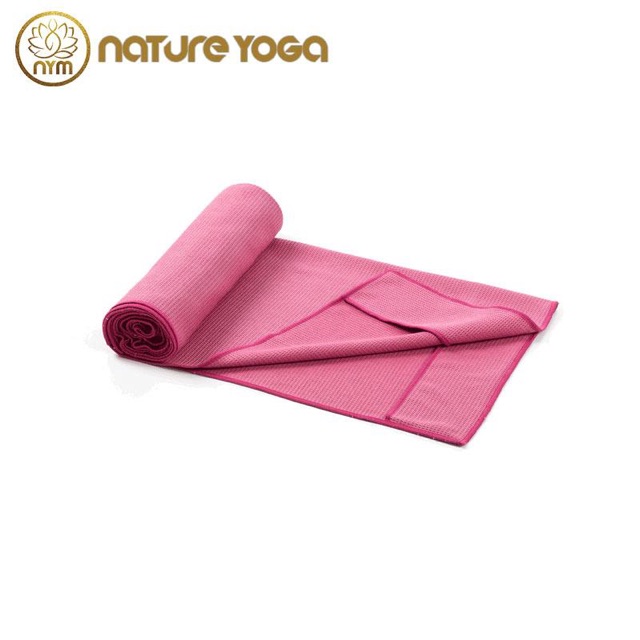 Khăn Trải Thảm Yoga cao cấp Cố Định Đầu Thảm - Họa Tiết Định Tuyến ( Tặng Kèm Túi Đựng)