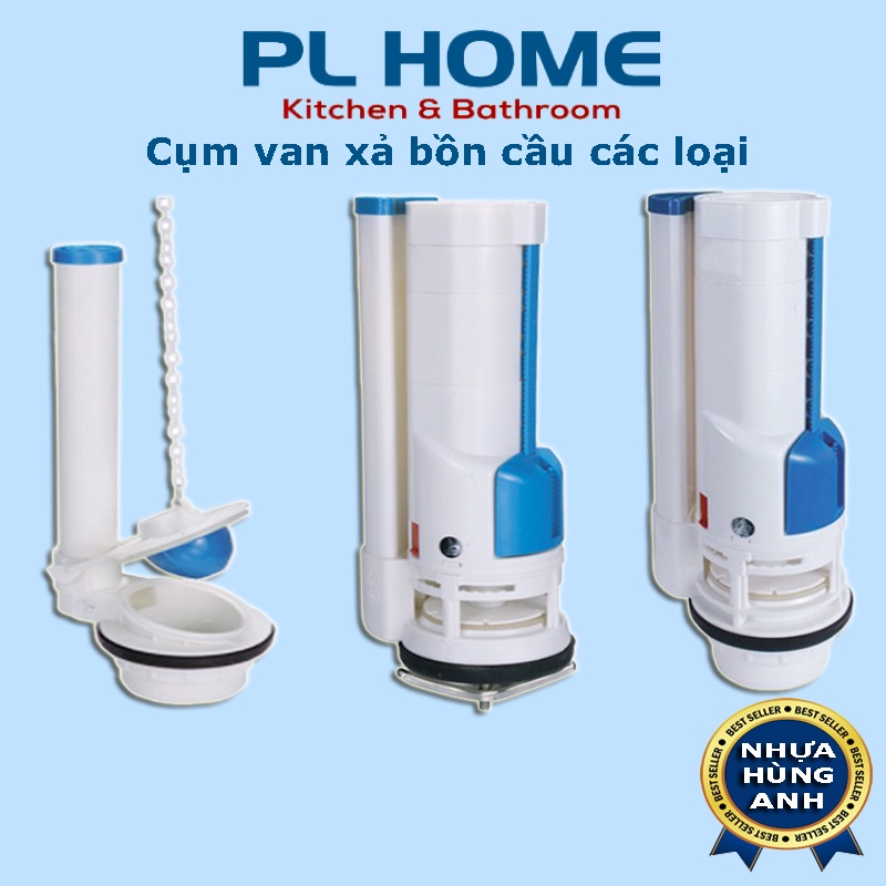 Van xả nước bồn cầu các loại, cọc xả nước bồn cầu