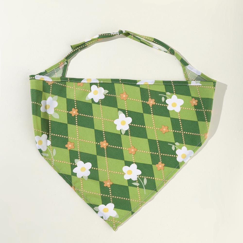 Băng Đô Bandana Hình Tam Giác In Họa Tiết Hoa / Kẻ Sọc Phong Cách Vintage Thời Trang Cho Nữ