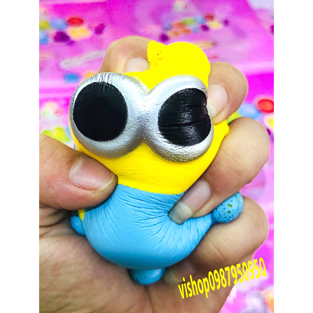 Squishy Lớn JUMBO Hình minion nhắm Đồ Chơi Xốp Giảm Stress Hình mềm mịn dễ Thương đàn hồi Cho Bé
