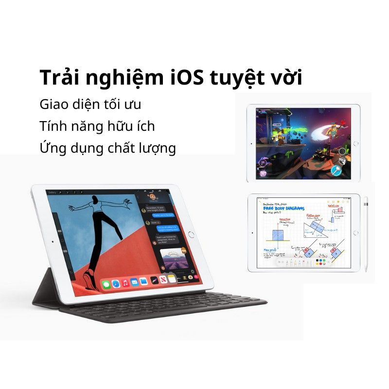 Máy tính bảng Apple iPad Gen 8 2020 10.2 inch Wifi 32GB - Nhập khẩu chính hãng | BigBuy360 - bigbuy360.vn