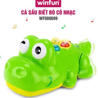 Đồ chơi cá sấu thông minh phát nhạc cho bé Winfun 0696 phát triển tư duy sáng tạo