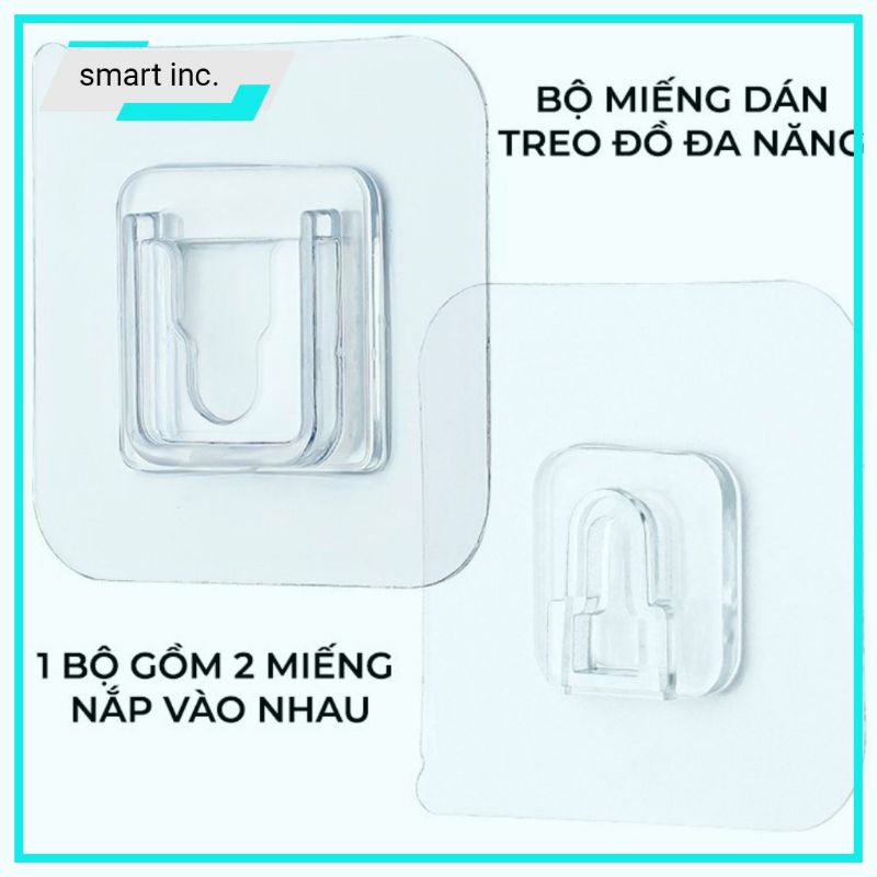 Bộ 2 móc dán tường ghép đôi chữ U