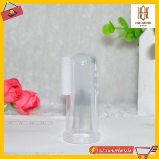 [1 Đôi] Dụng Cụ Đánh Răng, Đánh Tưa Lưỡi Cho Bé Tiện Lợi