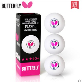 Quả bóng bàn thi đấu Butterfly 3 sao 40+ ( MÀU VÀNG)